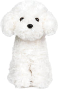 Cachorro de perro de peluche caniche blanco