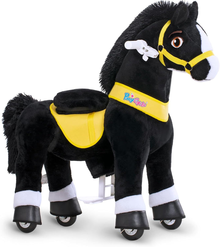 PonyCycle Juguetes para montar Caballo negro esencial Modelo E (con...