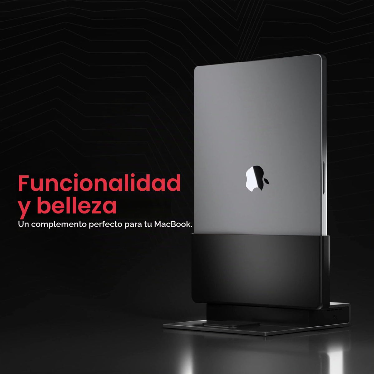 Brydge ProDock Duo TB4 - Estación de acoplamiento para MacBook, monitor dual 4K 60Hz | Base vertical Thunderbolt 4 para MacBook Pro 14/16 y Air 13/15 (M1-M5), 12 puertos, 96W, MagSafe | Funda Air de