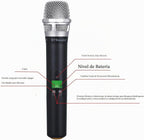 GTDaudio Sistema de micrófono inalámbrico de diversidad verdadera UHF