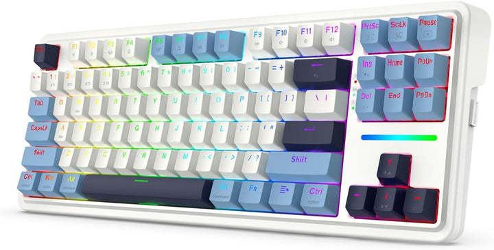 Redragon K728 PRO 80% Teclado para juegos inalámbrico con junta RGB...
