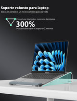 JCZT Soporte de Laptop de Acrílico Transparente para Escritorio, co...