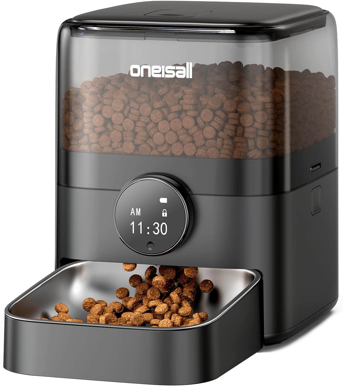 oneisall Comedero automático para gatos grandes y aperitivos, 12 tazas/3