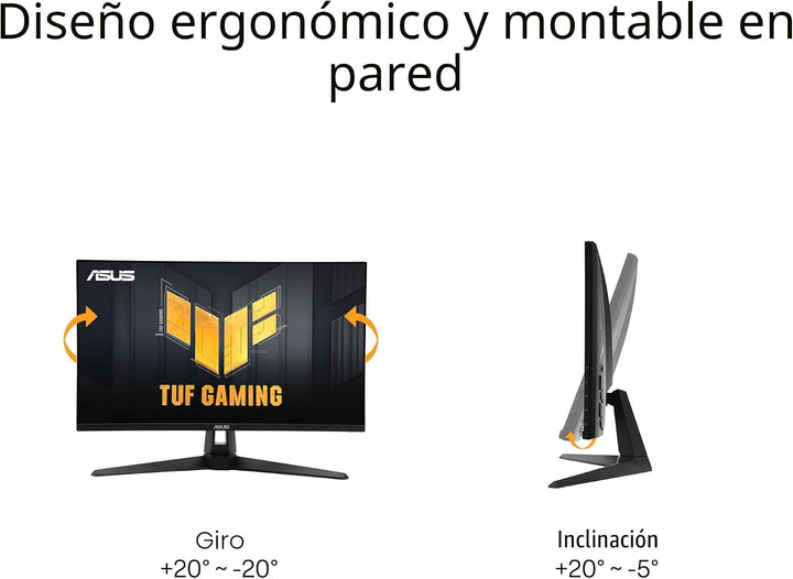 ASUS TUF Gaming VG27AQ3A - Monitor de 27 pulgadas, resolución 1440P...