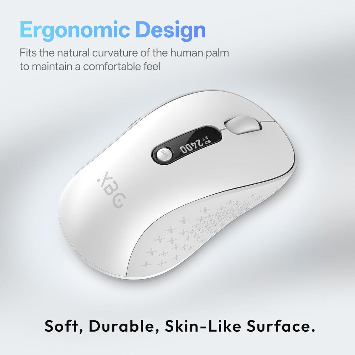 XBG Ratón Bluetooth inalámbrico B15pro, Bluetooth 5.0\/4.0 y 2.4G T...
