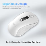 XBG Ratón Bluetooth inalámbrico B15pro, Bluetooth 5.0\/4.0 y 2.4G T...