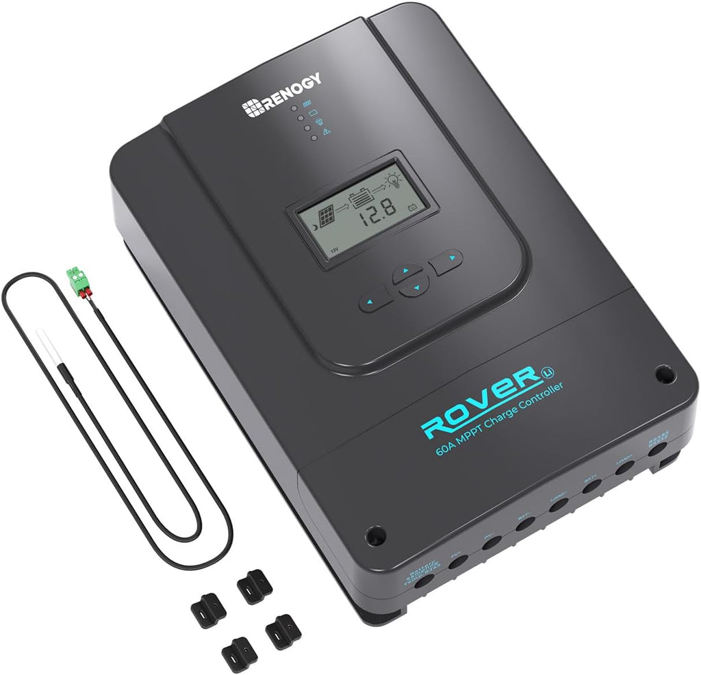 Renogy Controlador solar 60A 12/24/36/48V de la carga del Rover MPPT para