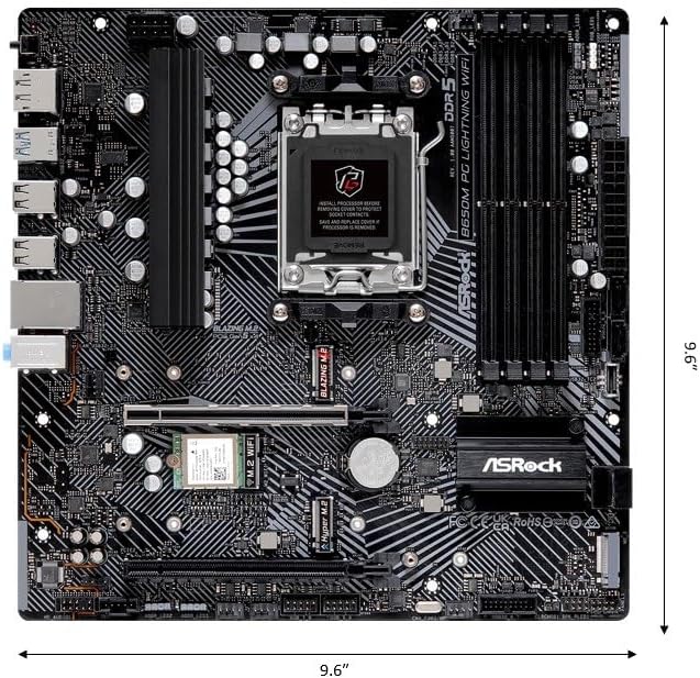 ASRock B650M PG Lightning WiFi 6E AMD Ryzen Serie 9000\/8000\/7000...