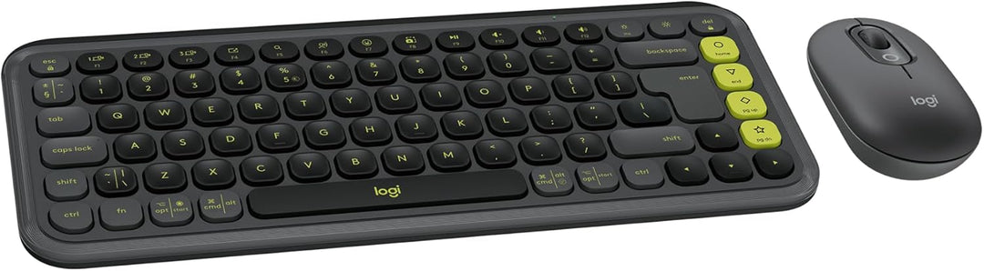 Logitech POP ICON Combo, combo de teclado y mouse Bluetooth, escrit...