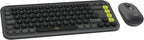 Logitech POP ICON Combo, combo de teclado y mouse Bluetooth, escrit...