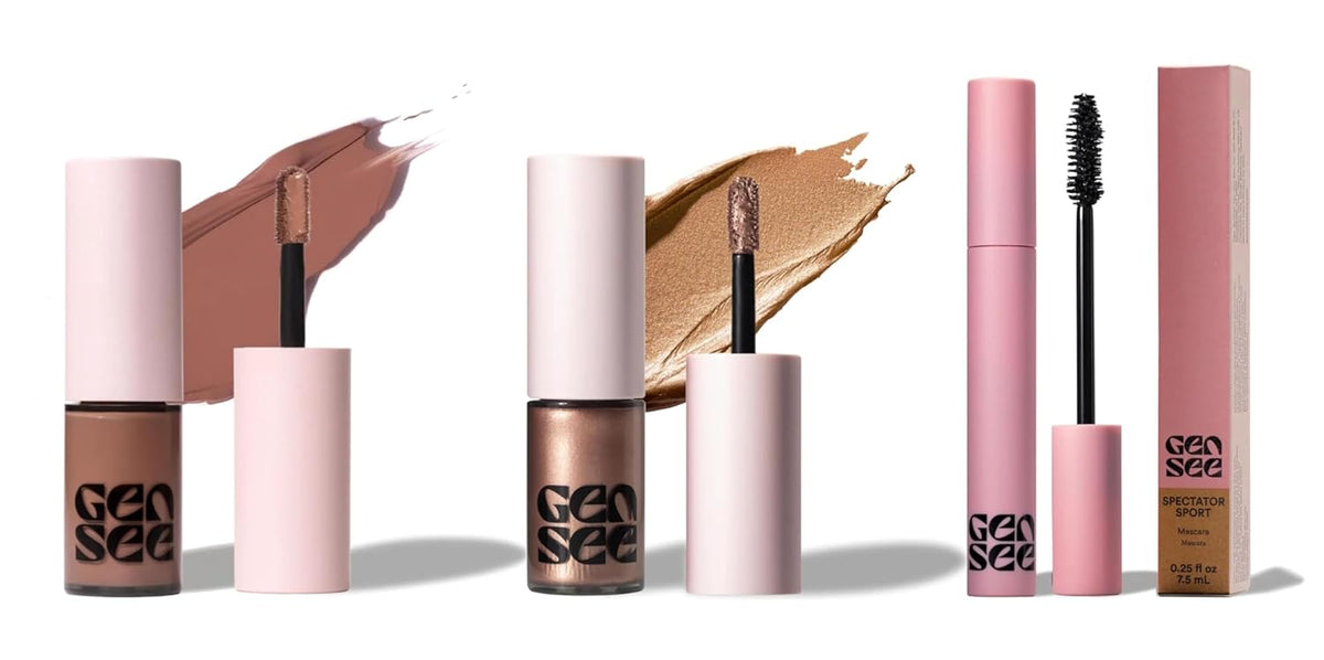 Gen See Matte &amp; Metallic Eyeshadow Bundle with Mascara \u2013 S...