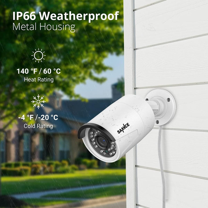 SANNCE Sistema de cámara de seguridad 4K POE - Grabadora NVR de 8 c...