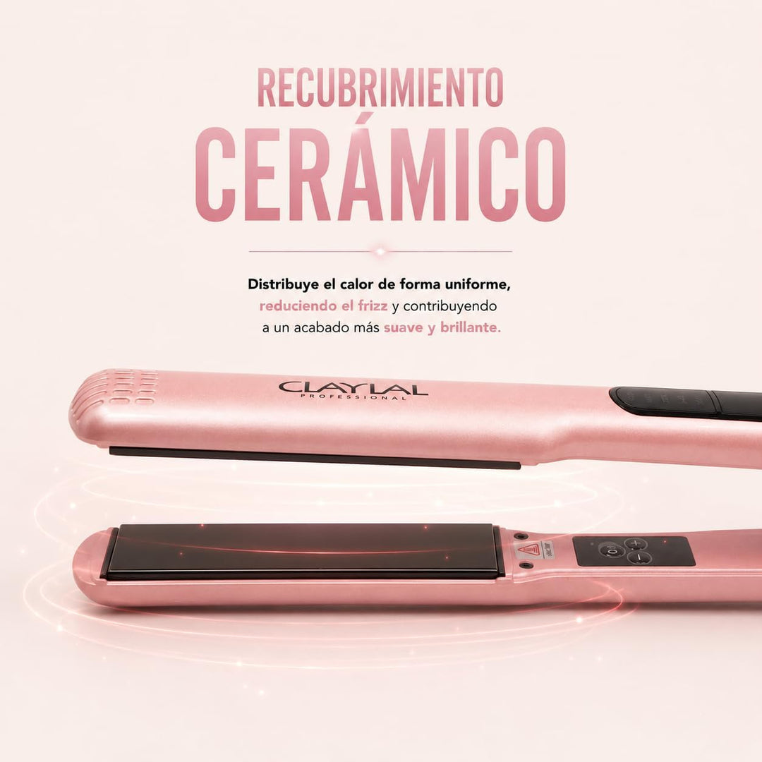 Plancha de cerámica para el cabello, planchas flotantes de 1¼ pulga...