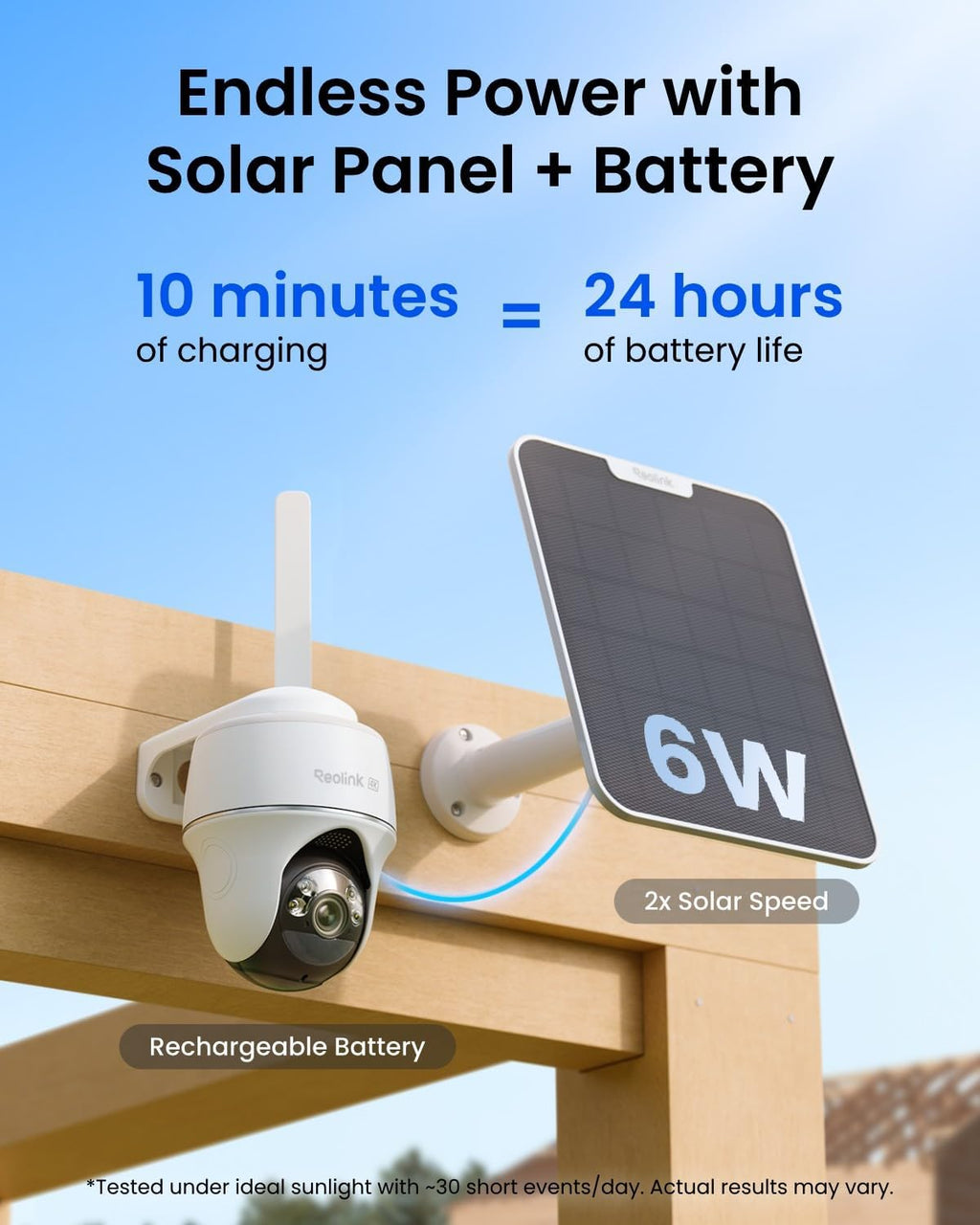 REOLINK Cámaras de seguridad solares 4K al aire libre, cámara celular 4G