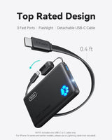 INIU Cargador portátil, ultra delgado de 45W de carga rápida con ca...