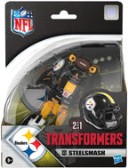 Transformers NFL Pittsburgh Steelers Steelsmash Figura de acción de 5.5 pulgadas