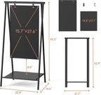 SELEAD Pizarrón metálico en A-Frame Sin montaje, 21"x44” Cartel de sándwich