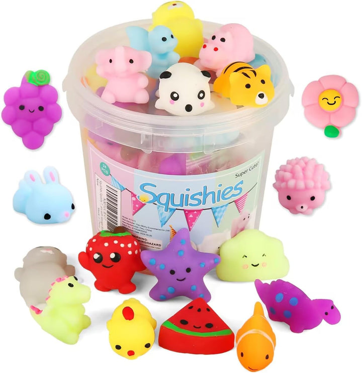 KINGYAO Squishies juguete blando 24 piezas, recuerdos de fiesta par...