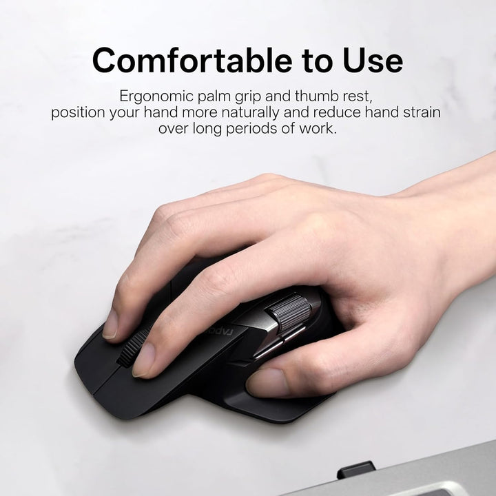 Rapoo Ratón inalámbrico MT760 PRO, NearLink + Bluetooth 5.0 multidi...