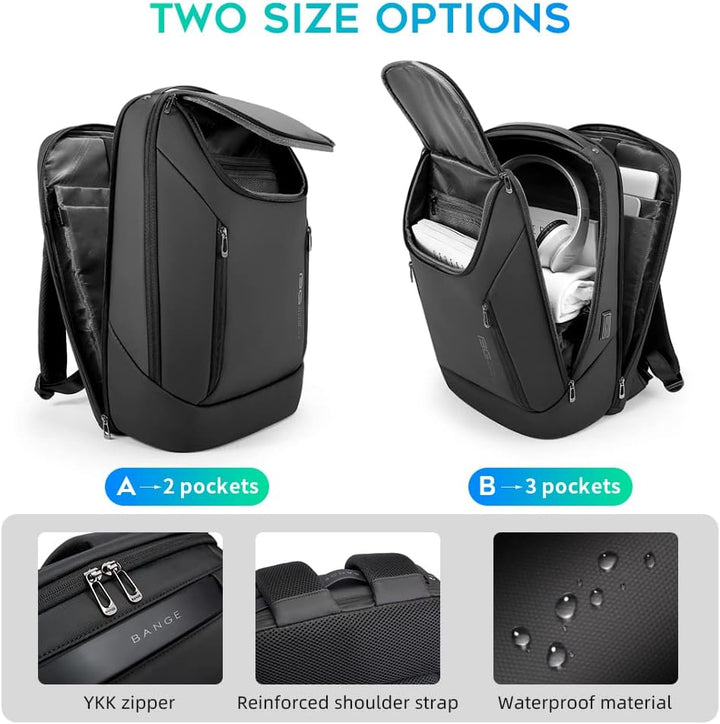 BANGE Mochila inteligente de negocios, impermeable, para laptop de...