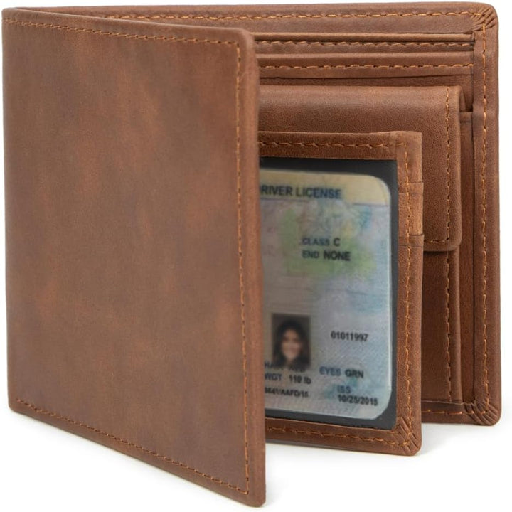 ITSCOSY Billetera para hombre con bloqueo RFID, suave, de piel auté...
