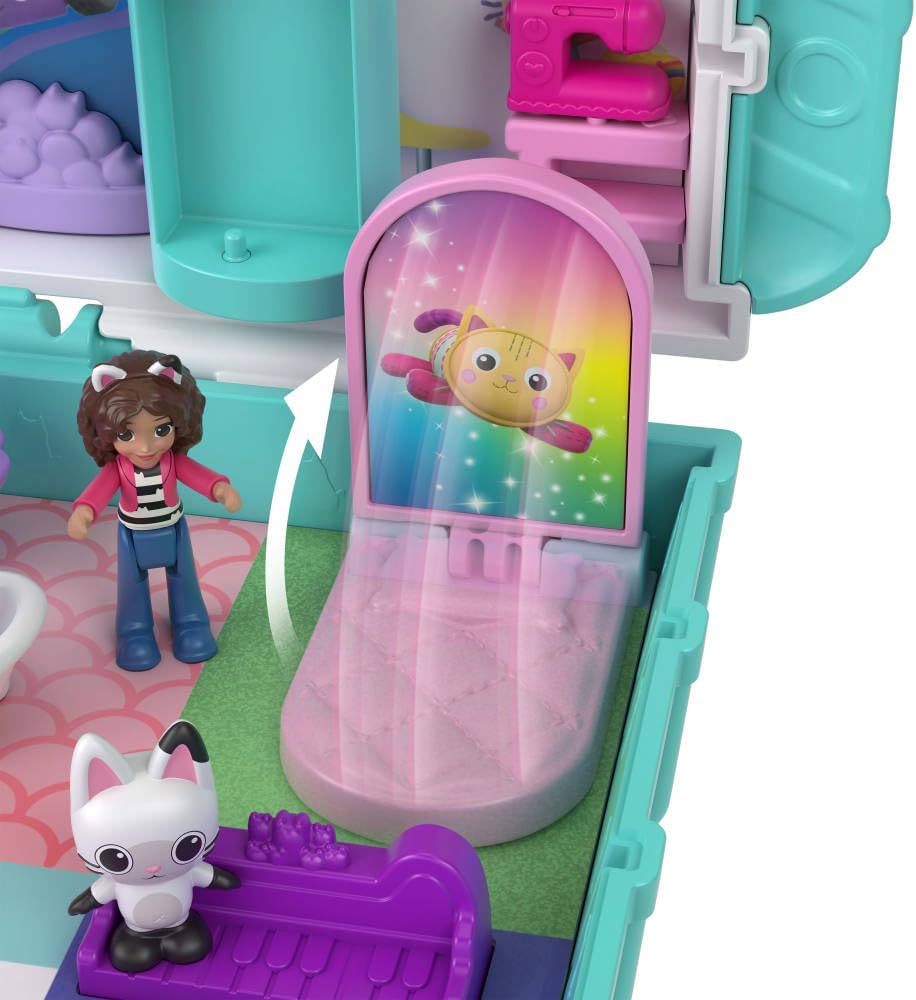 Polly Pocket x Gabbys Dollhouse Compacto Micro Muñecas y