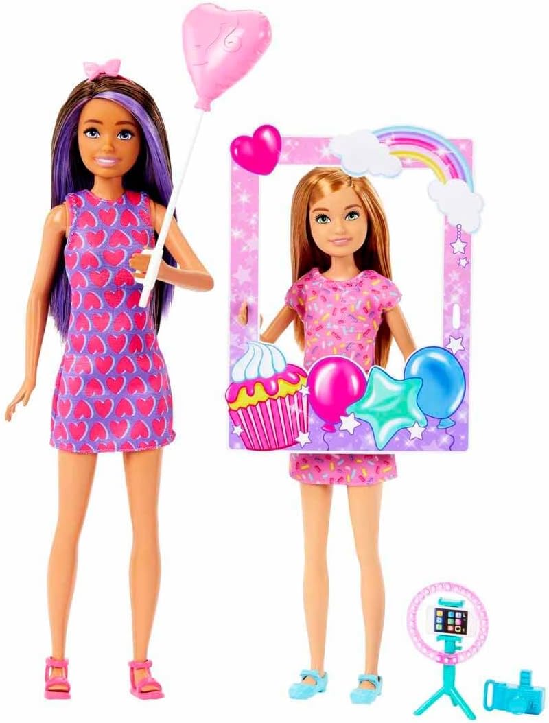 Barbie Celebration Fun Birthday Skipper y Stacie Doll 2 unidades
