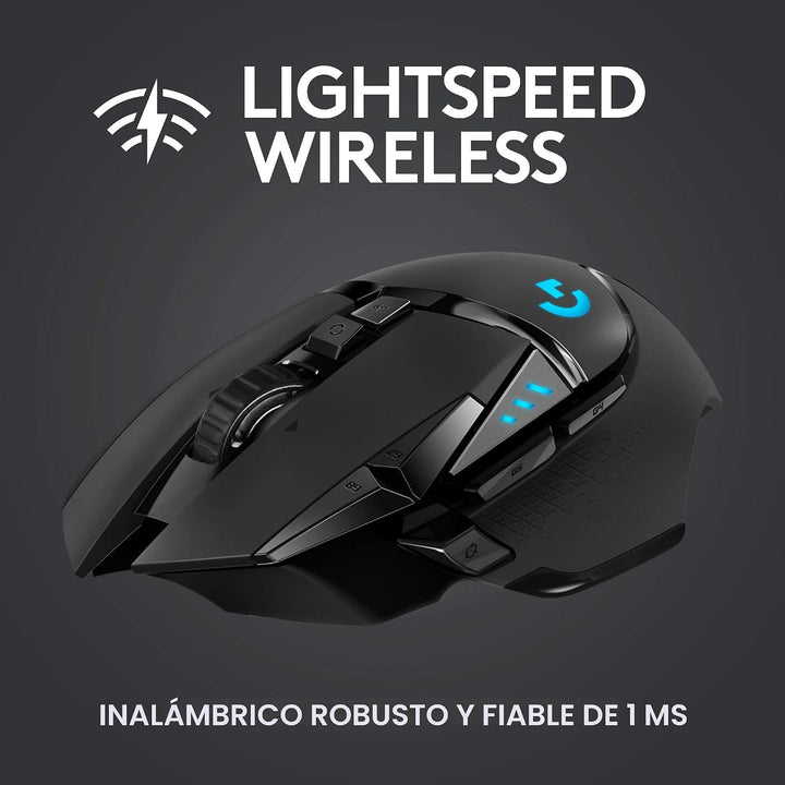 Ratón inalámbrico para juegos Logitech G502 Lightspeed con sensor H...