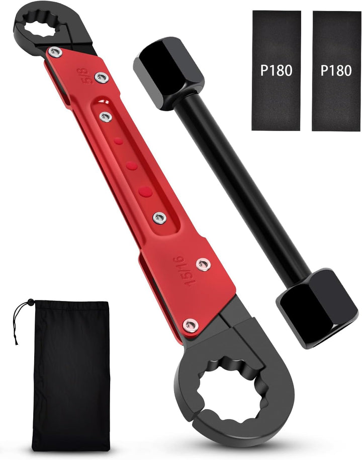Vorhixa Kit de herramientas de fontanería de 5 piezas con llave de...