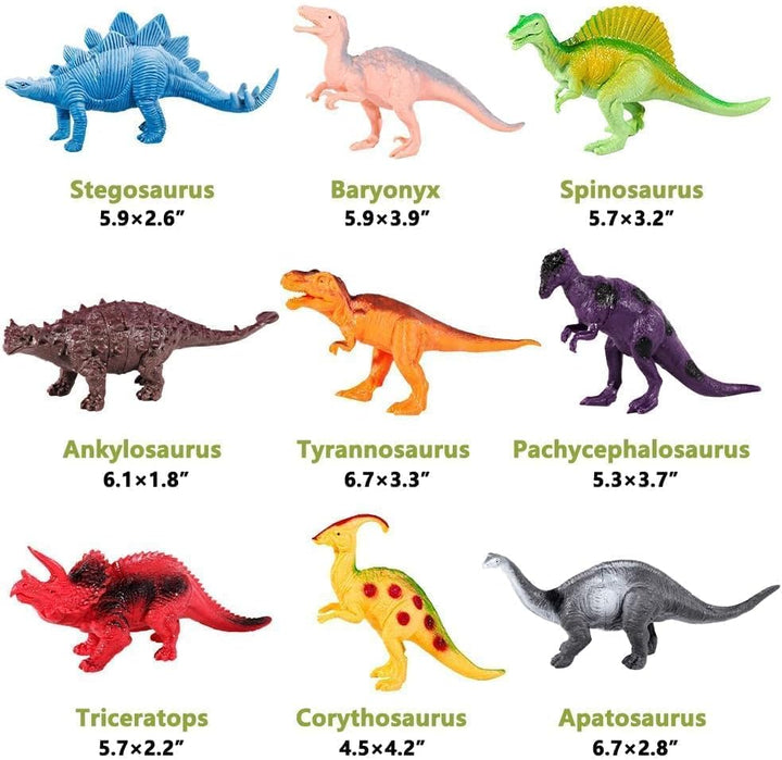 Kimicare Figuras de dinosaurio para niños 18 piezas de