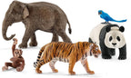 Schleich Wild Life - 5Pc Wild Animal Toy Set - Jungle Safari Bundle | 77588