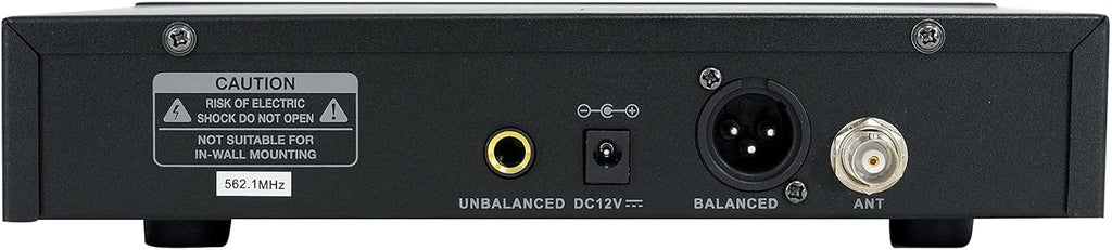Rockville RWM61U UHF - Sistema de micrófono inalámbrico para auriculares y guitarra