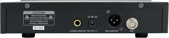 Rockville RWM61U - Sistema de micrófono inalámbrico UHF profesional...