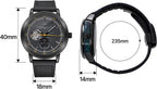 M.O.T Reloj automático de selección, 1.535 in, unisex, esfera de corazón abierto, movimiento automático, fondo de caja inoxidable, resistente al agua 3ATM, Ministry of Time