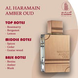 Al Haramain Amber Oud Eau De Parfum en espray de 2.0 onzas líquidas...
