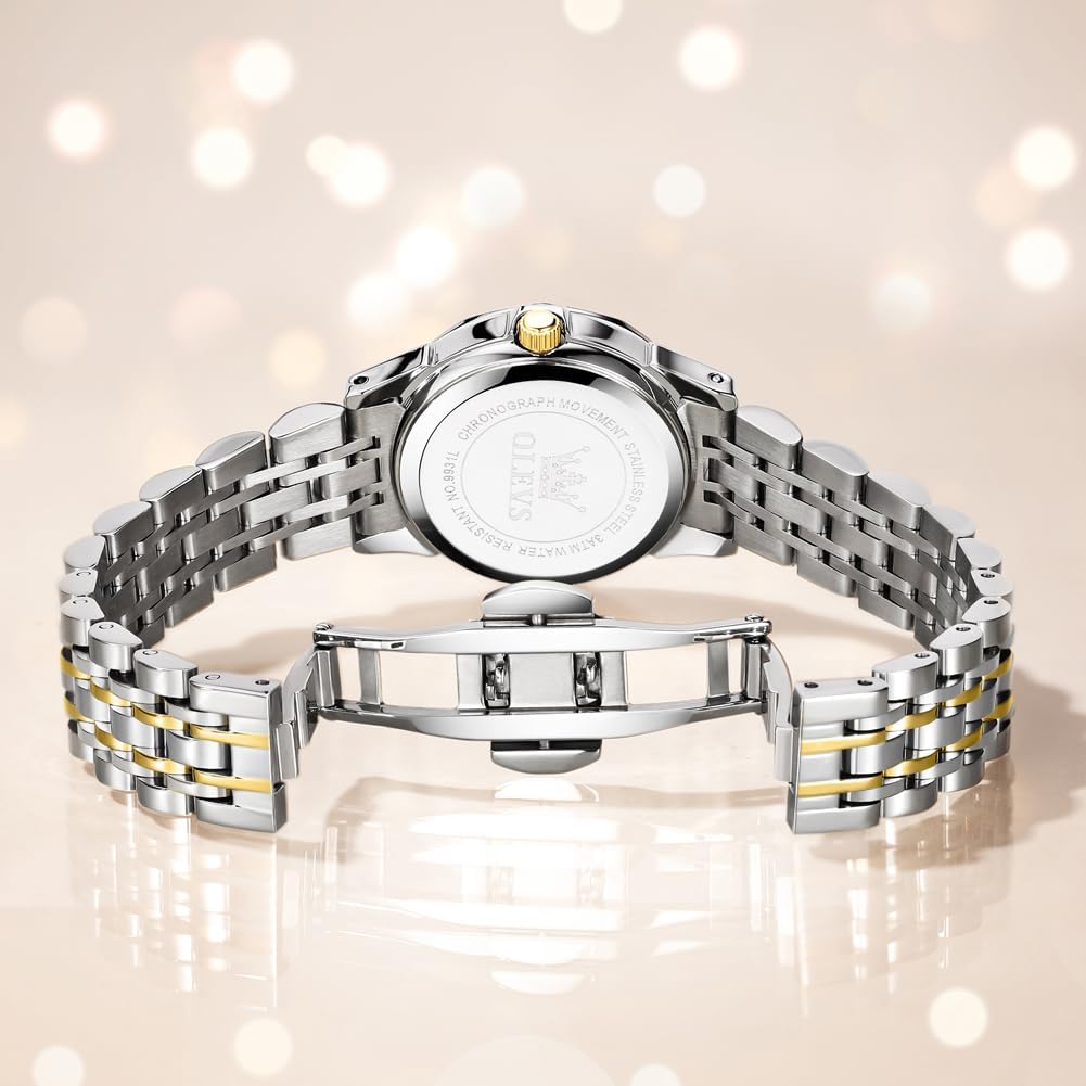 OLEVS Reloj de moda impermeable de lujo para mujer