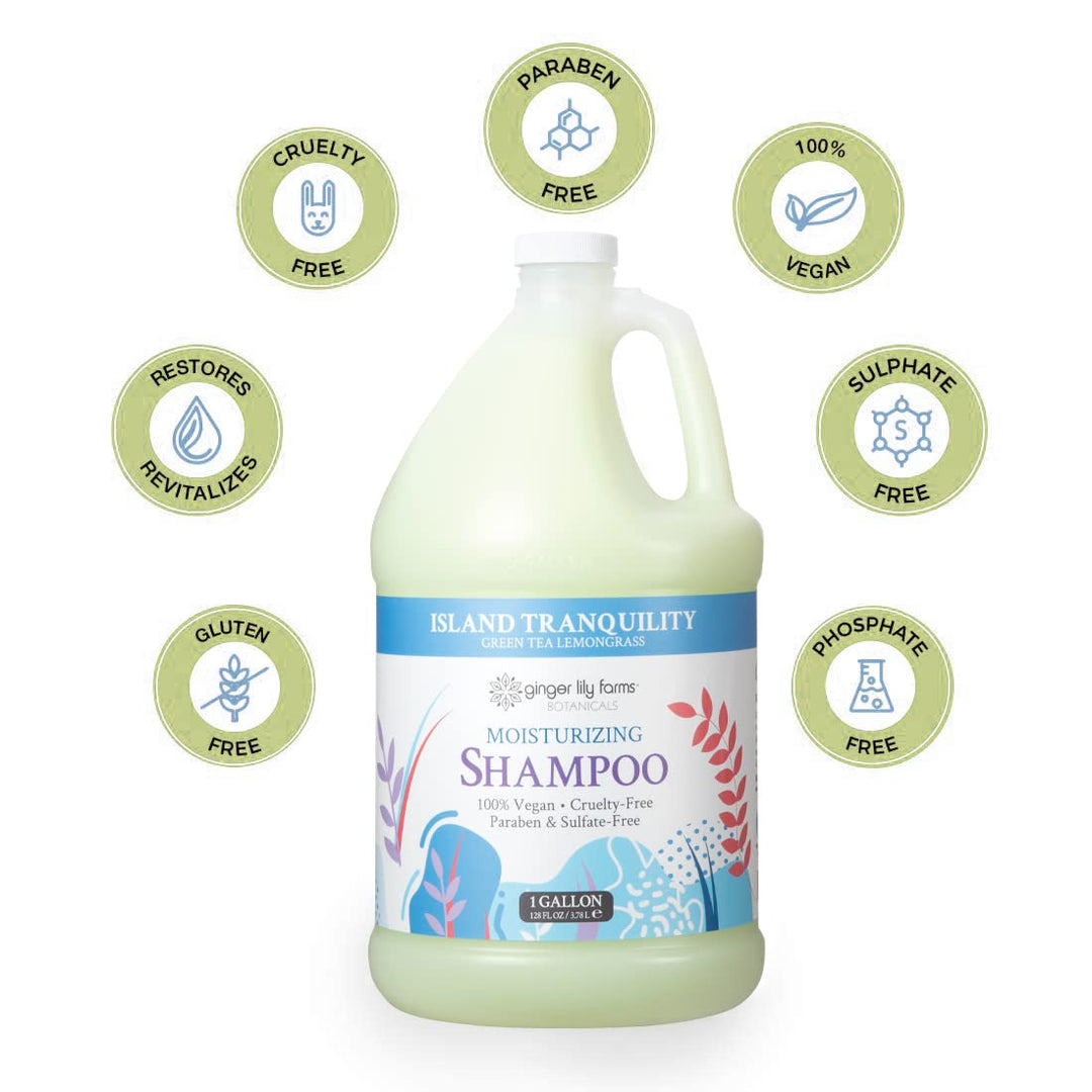 Champú de Ginger Lily Farms, galón, Negro