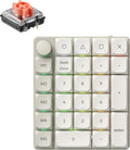 Keychron K0 Max QMK - Teclado inalámbrico de interruptor rojo silencioso con retroiluminación RGB (intercambiable en caliente), conexión Bluetooth 5.3 y conexión Bluetooth 5.3, frecuencia de sondeo de