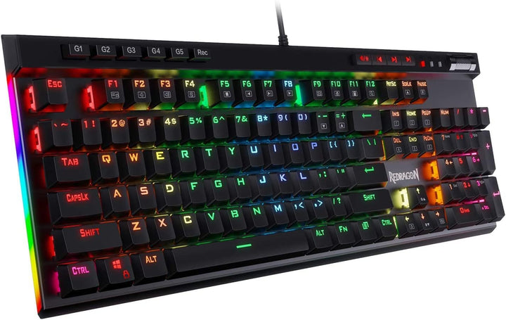 Redragon Teclado mecánico para juegos K580 VATA RGB LED retroilumin...