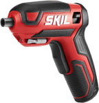SKIL Destornillador inalámbrico recargable de 4 V que incluye 9 puntas, 1 soporte para brocas, cable de carga USB - SD561801