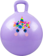 Pelotas Saltarinas para niños de 3 a 8 años, pelota saltarina de 18 pulgadas con asa, saltarín inflable de 18", juguetes de salto de 45cm, juguetes de salto de jardín, regalos para niñas y