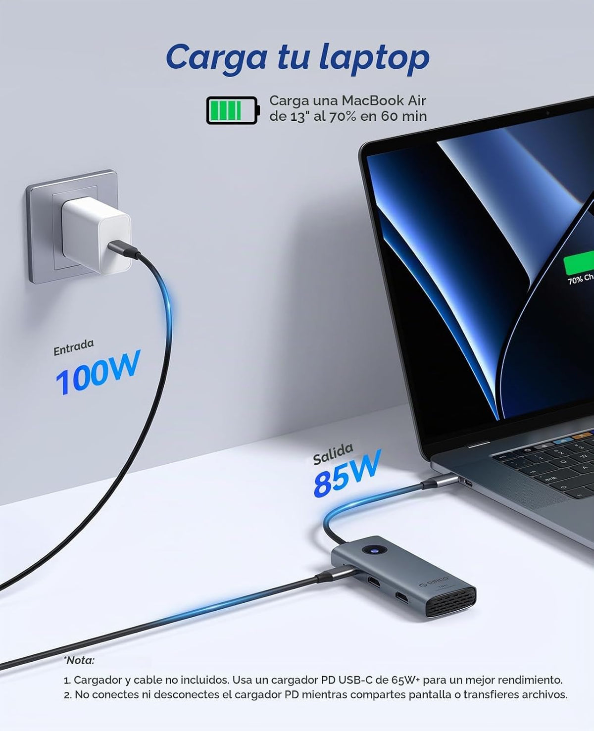 ORICO, PW11-8PH, hub USB