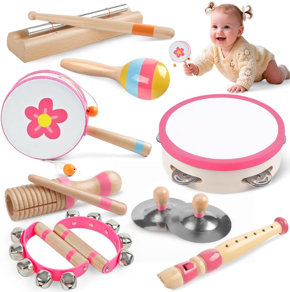Instrumentos musicales para niños pequeños de 18 meses o más, juguetes de
