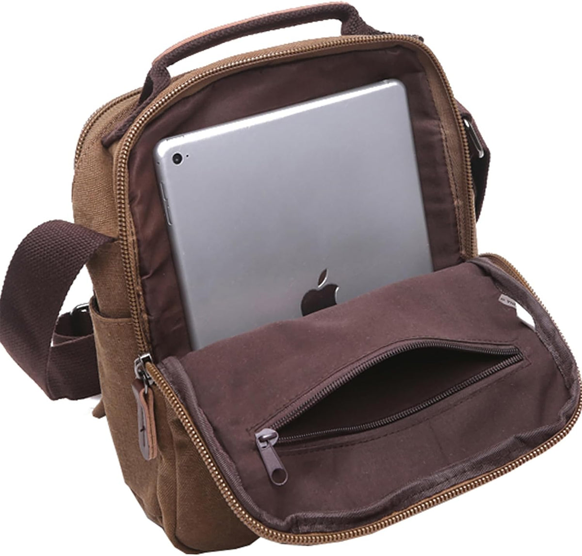 mygreen Bolso pequeño de hombro cruzado de lona para mensajero Bolso de trabajo