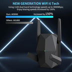 Extensor de Rango WiFi 6 AX3000 de 2025, Extensor de Señal WiFi