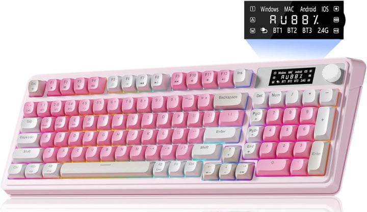 AULA S99pro - Teclado inalámbrico para juegos, teclado de computado...