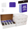 Paquete de 4 cajas de almacenamiento de tarjetas coleccionables de gran capacidad, caja de tarjetas, capacidad para 15760 unidades con fundas suaves, divisores y partidarios, para deportes