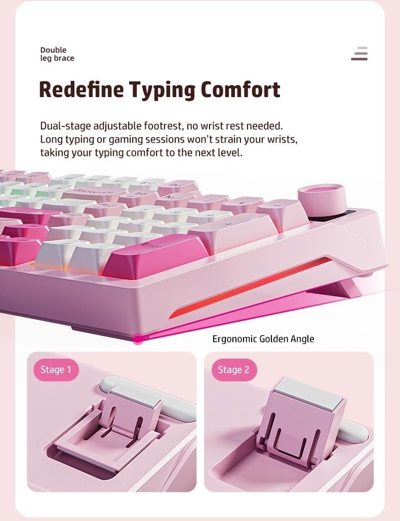 HP K500F - Combo de teclado y mouse, teclado inalámbrico para juego...