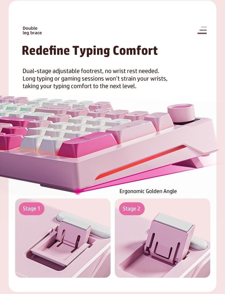 HP K500F - Combo de teclado y mouse, teclado inalámbrico para juego...