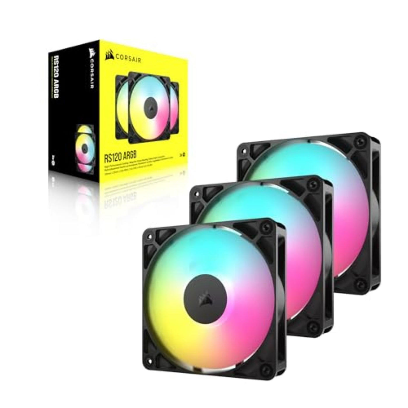 Ventiladores CORSAIR RS120 ARGB de 120 mm PWM \u2013 Conexión Daisy...